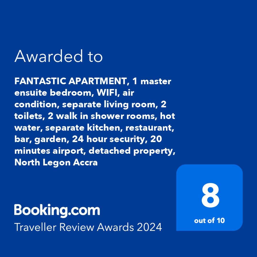 Fantastic Apartment, Traveler Award Winner 2024, 1 Ensuite Bedroom, Wifi, Air Condition, Separate Living Room, 2 Toilets, 2 Walk In Shower Rooms, Hot Water, Separate Kitchen, Restaurant, Bar, Garden, 24 Hour Security, 20 Minutes Airport, North Legon Аккра Экстерьер фото